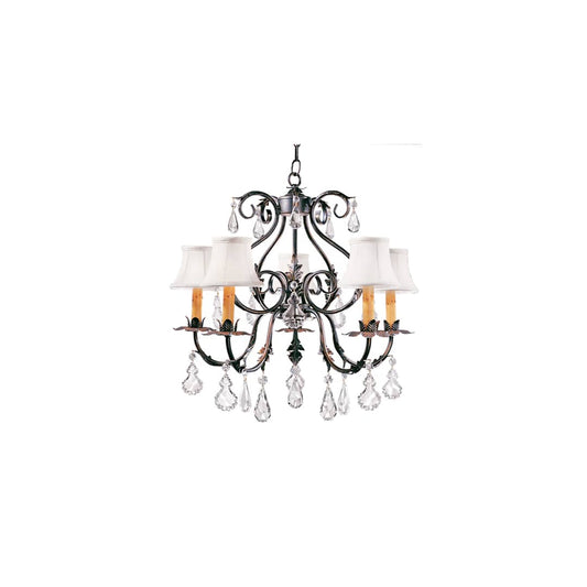 Chantilly 5 Light 24" Wide Crystal Chandelier