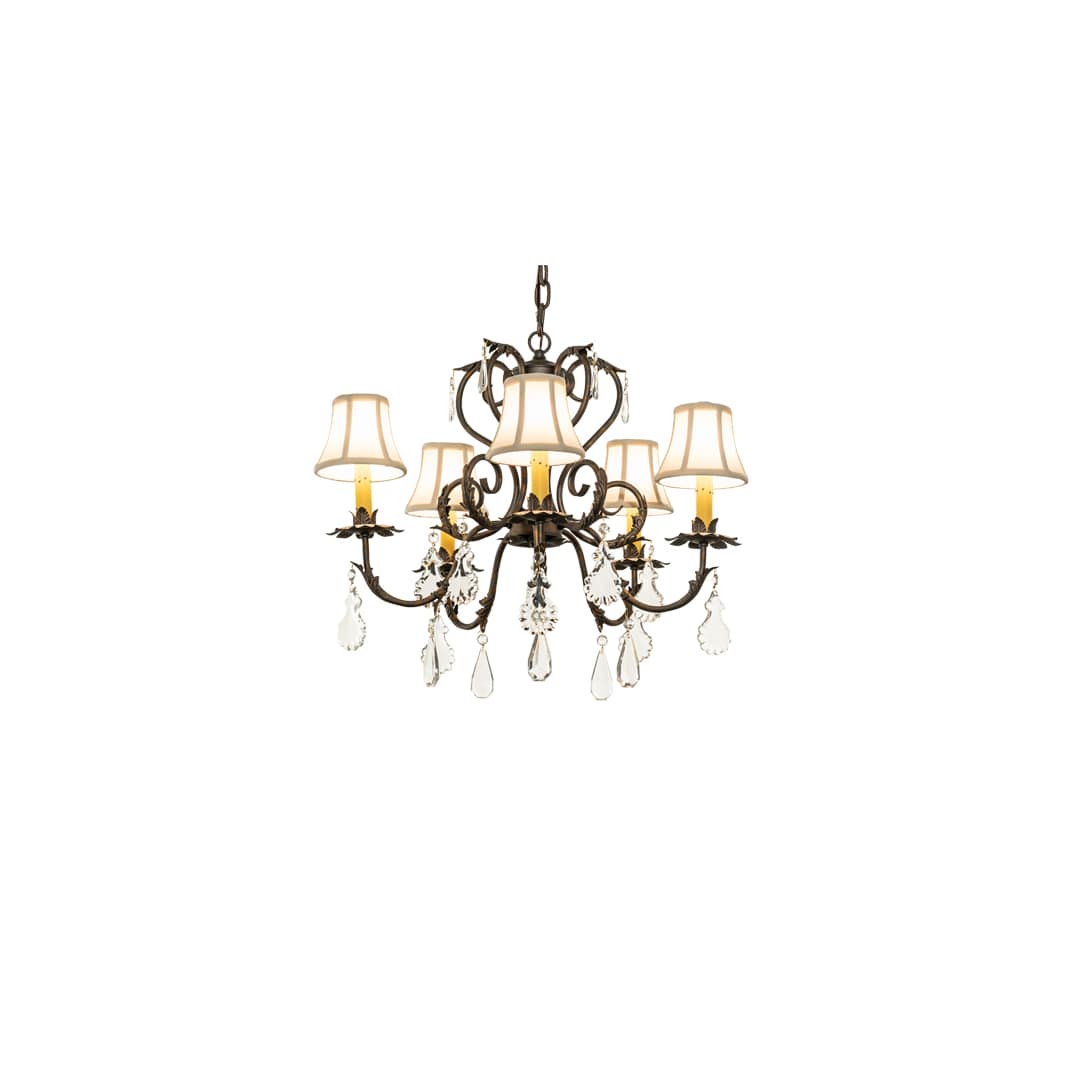 Chantilly 5 Light 24" Wide Crystal Chandelier