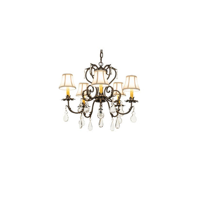 Chantilly 5 Light 24" Wide Crystal Chandelier