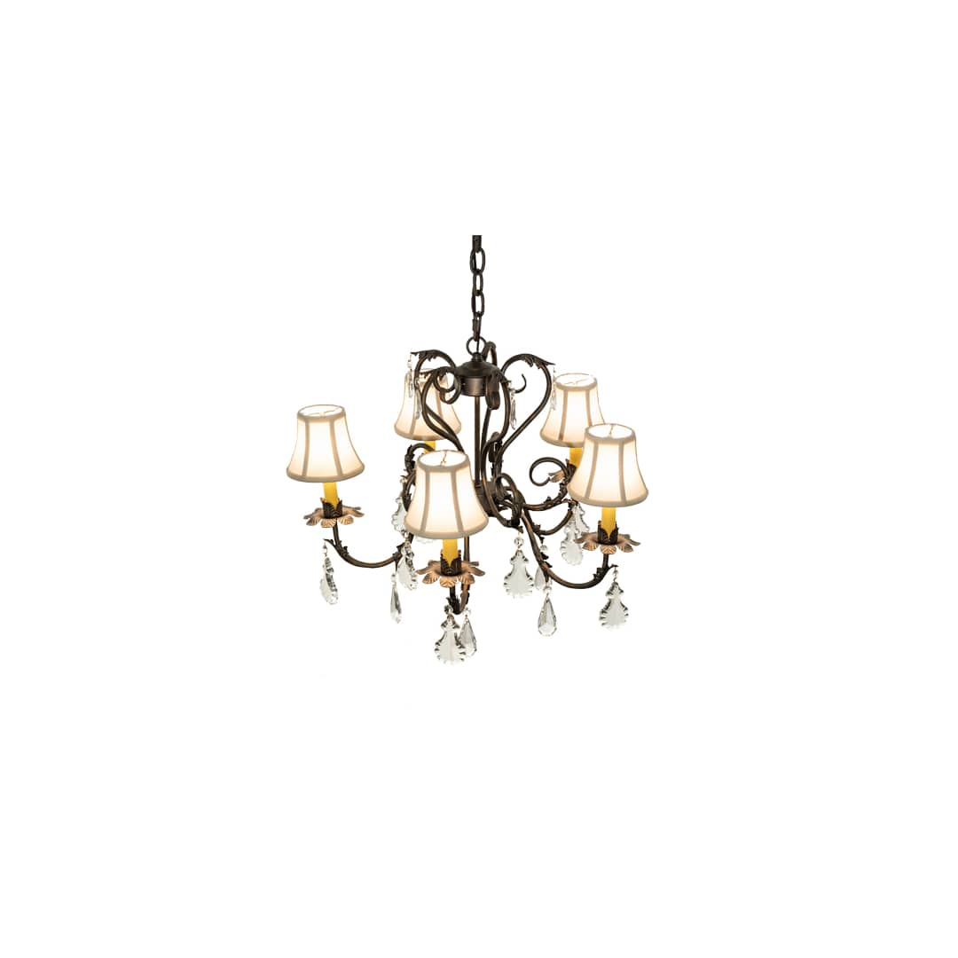 Chantilly 5 Light 24" Wide Crystal Chandelier