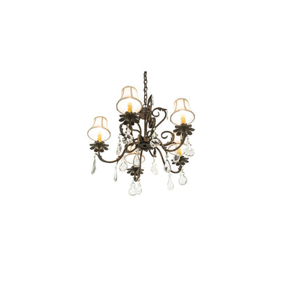 Chantilly 5 Light 24" Wide Crystal Chandelier
