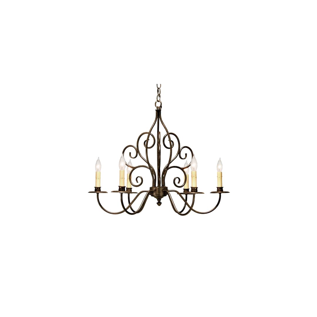 Eve 6 Light 28" Wide Taper Candle Style Chandelier