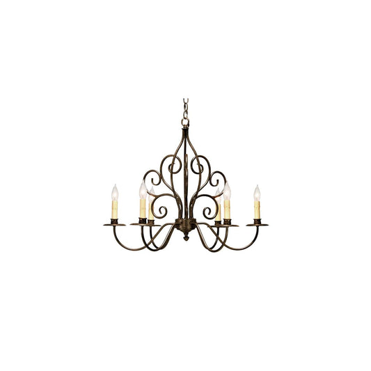 Eve 6 Light 28" Wide Taper Candle Style Chandelier