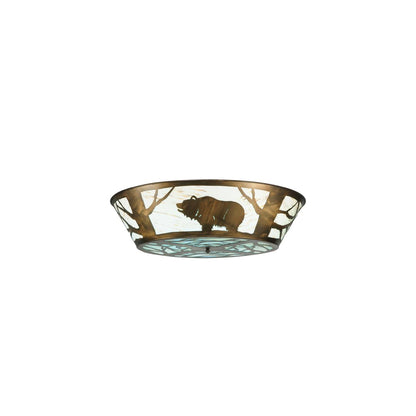 Grizzly Bear on the Loose 47" Wide LED Semi-Flush Ceiling Fixture