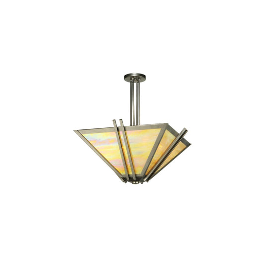 Zeta 4 Light 33" Wide Semi-Flush Ceiling Fixture