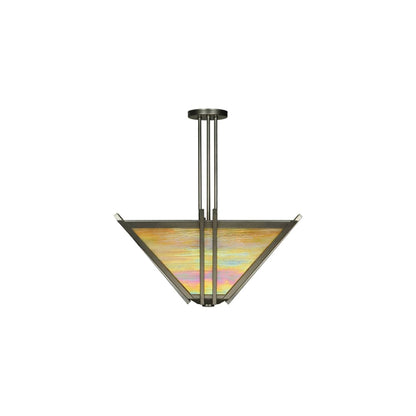Zeta 4 Light 33" Wide Semi-Flush Ceiling Fixture