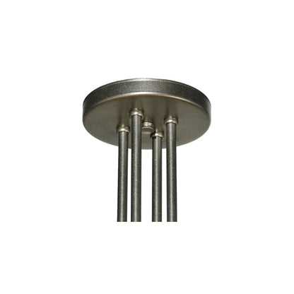 Zeta 4 Light 33" Wide Semi-Flush Ceiling Fixture