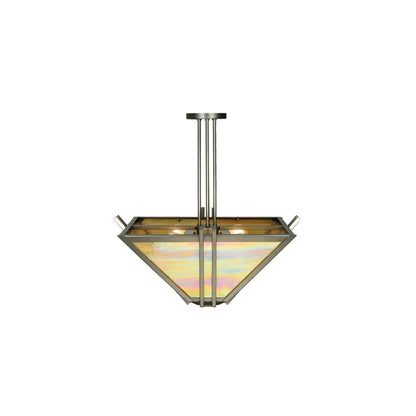 Zeta 4 Light 33" Wide Semi-Flush Ceiling Fixture
