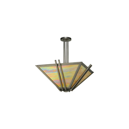 Zeta 4 Light 33" Wide Semi-Flush Ceiling Fixture