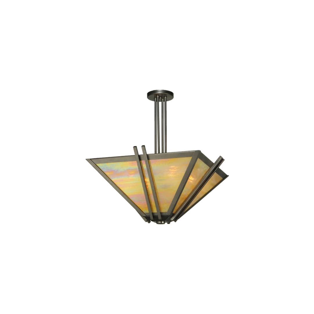 Zeta 4 Light 33" Wide Semi-Flush Ceiling Fixture