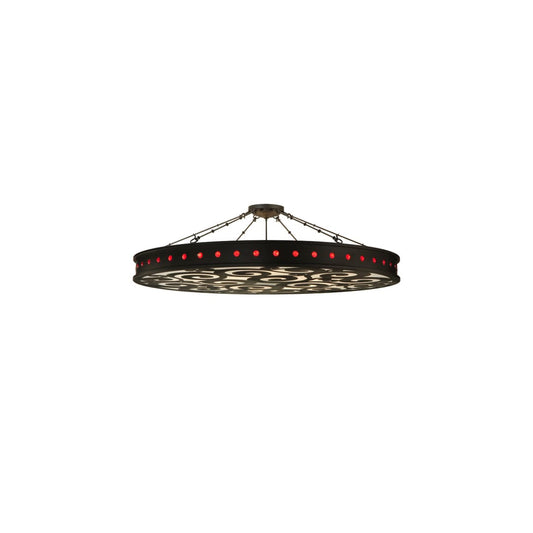Jules 16 Light 72" Wide Semi-Flush Drum Ceiling Fixture