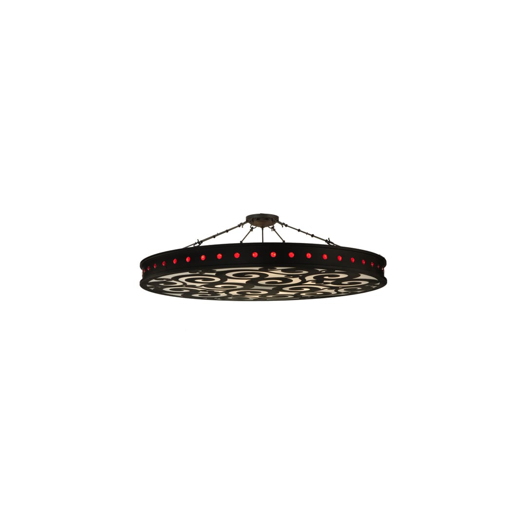 Jules 16 Light 72" Wide Semi-Flush Drum Ceiling Fixture