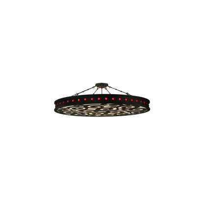 Jules 16 Light 72" Wide Semi-Flush Drum Ceiling Fixture