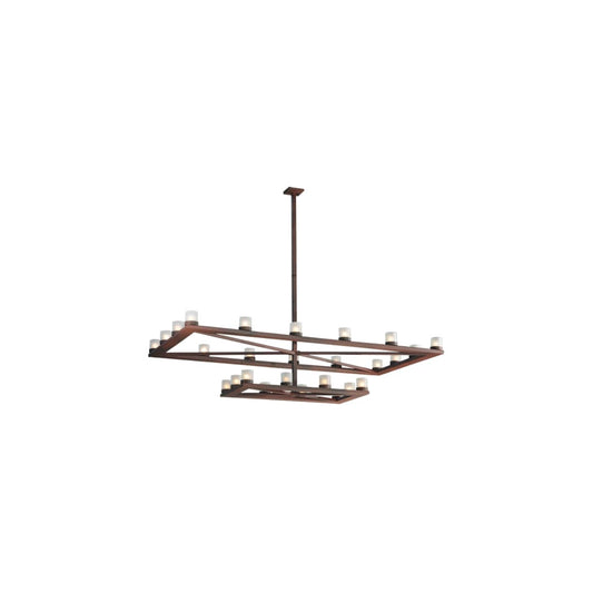 Stratum 26 Light 97" Wide Wrought Iron Candle Style Chandelier