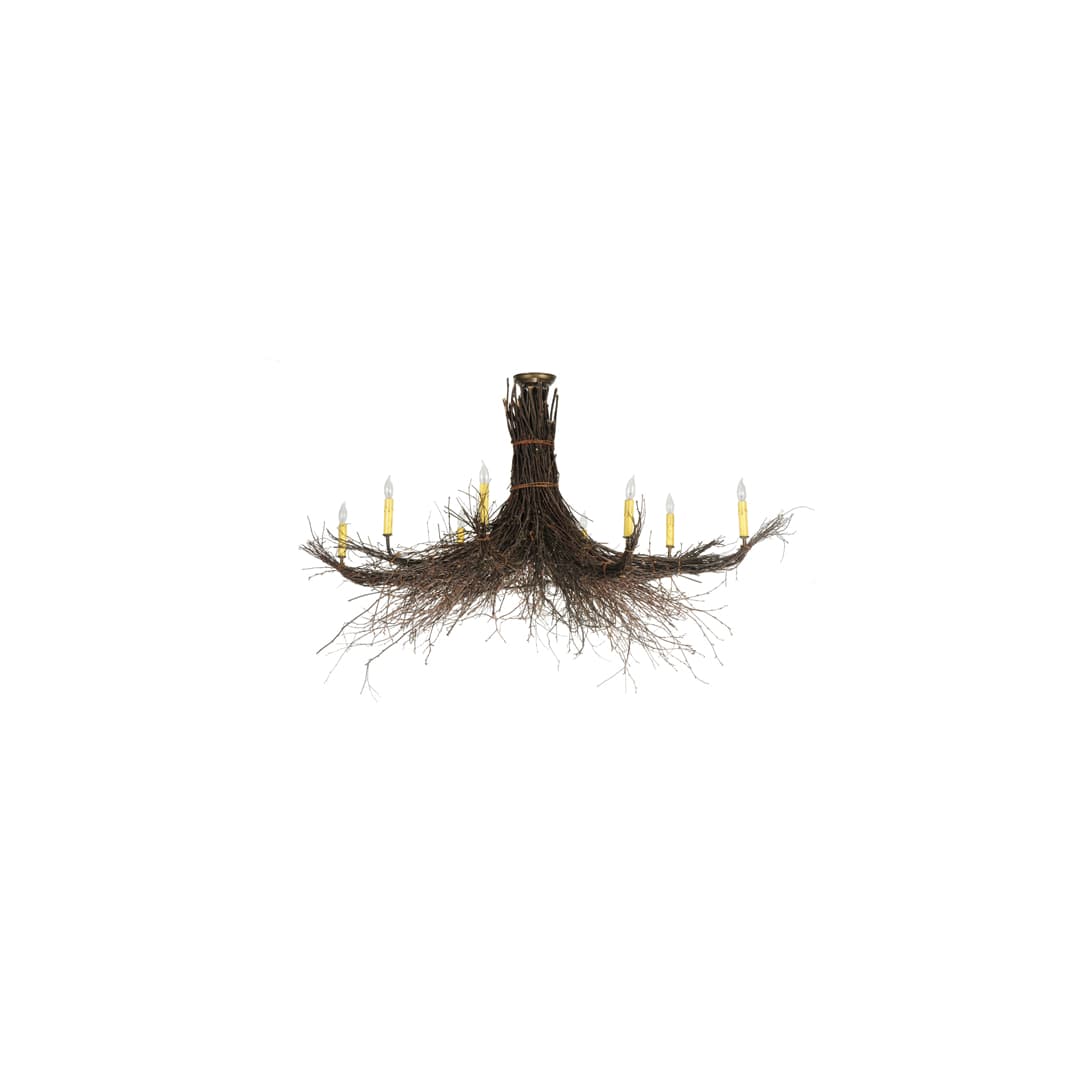 Twigs 8 Light 64" Wide Taper Candle Style Chandelier