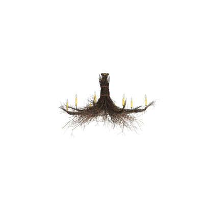 Twigs 8 Light 64" Wide Taper Candle Style Chandelier