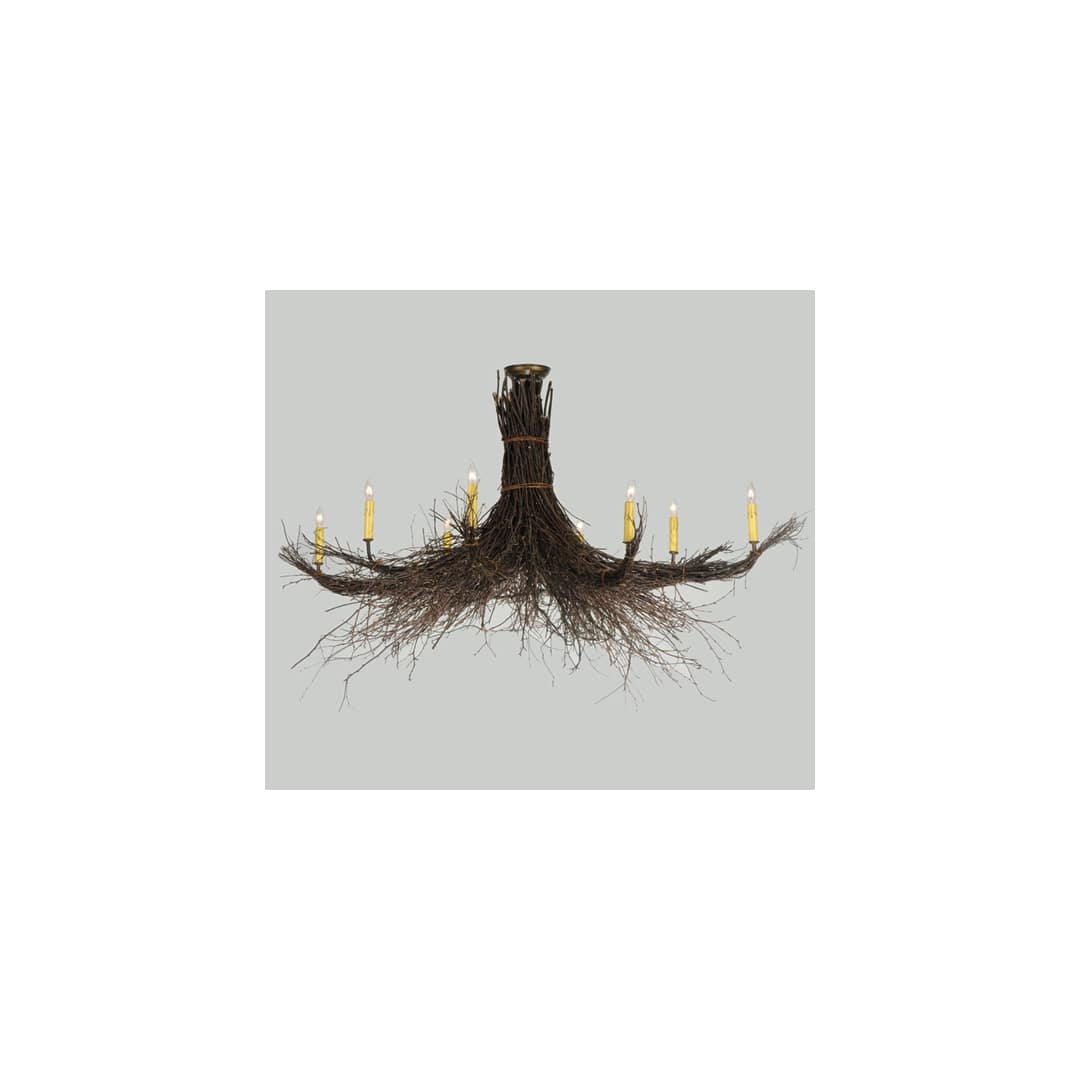 Twigs 8 Light 64" Wide Taper Candle Style Chandelier