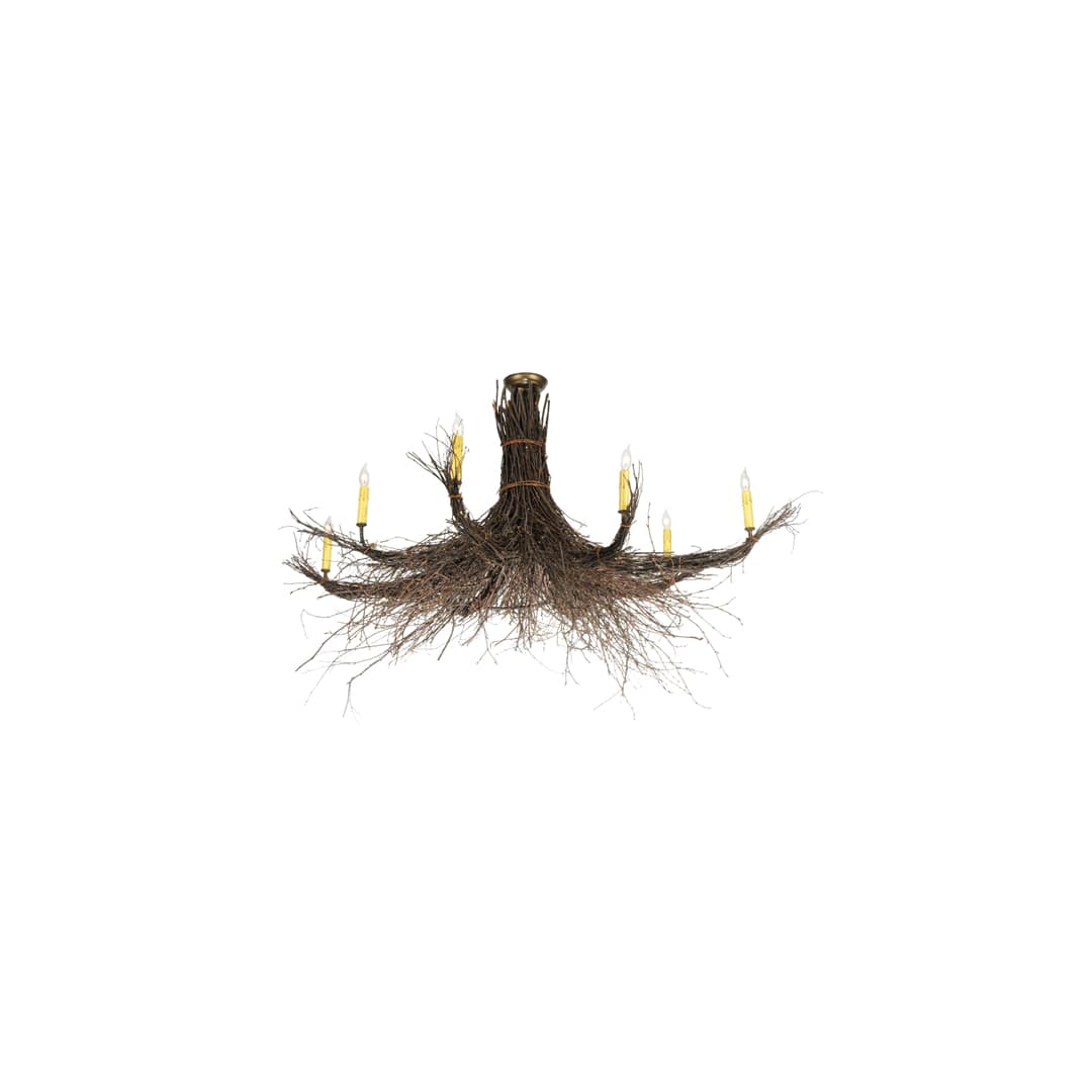 Twigs 8 Light 64" Wide Taper Candle Style Chandelier