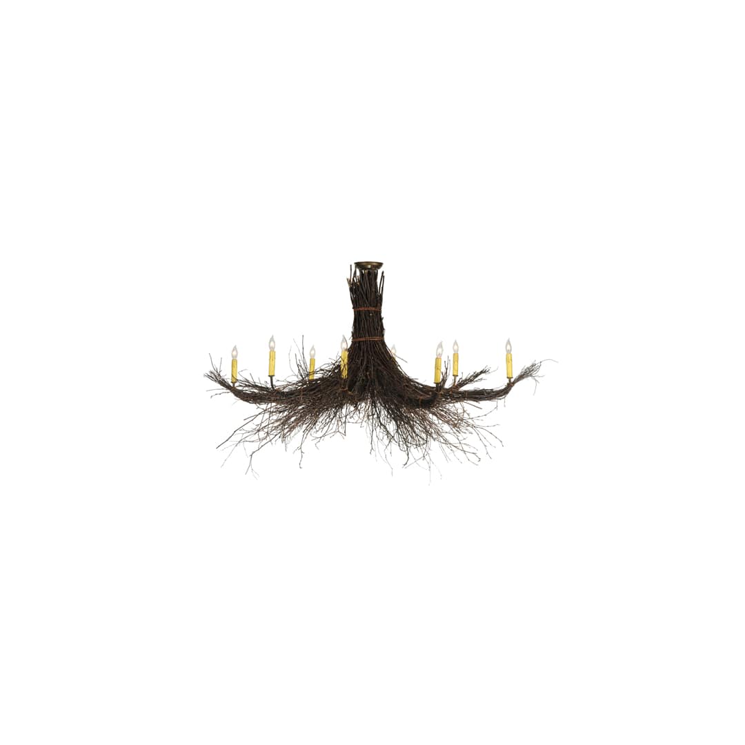 Twigs 8 Light 64" Wide Taper Candle Style Chandelier
