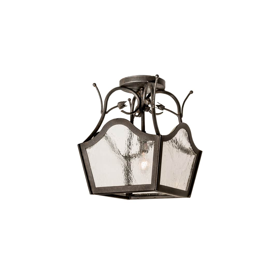 Terena 14" Wide Semi-Flush Square Ceiling Fixture