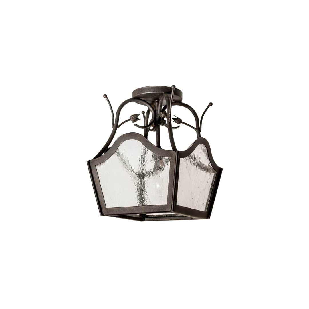 Terena 14" Wide Semi-Flush Square Ceiling Fixture