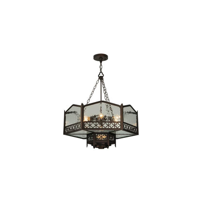 Church 6 Light 30" Wide Abstract Pendant