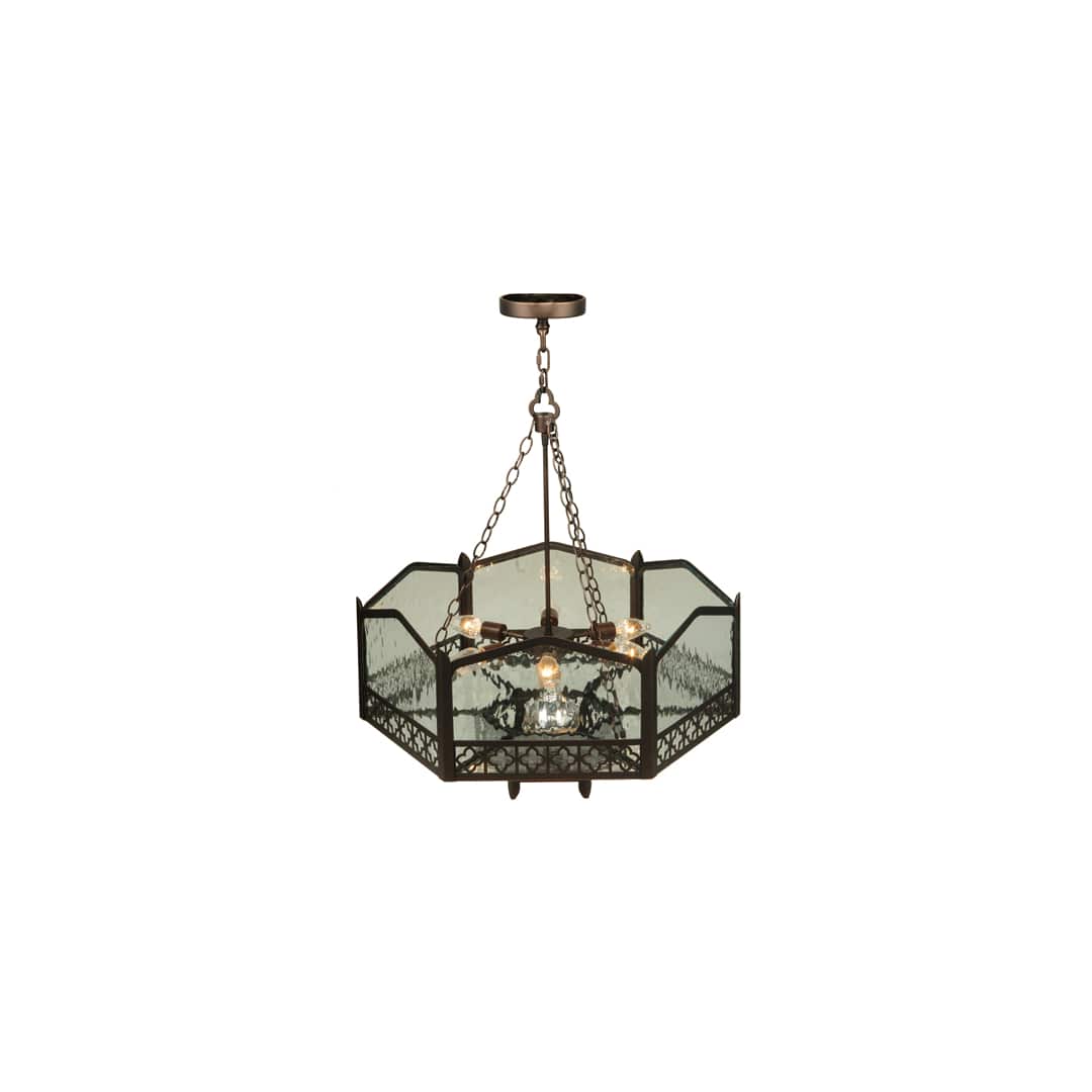 Church 6 Light 30" Wide Abstract Pendant