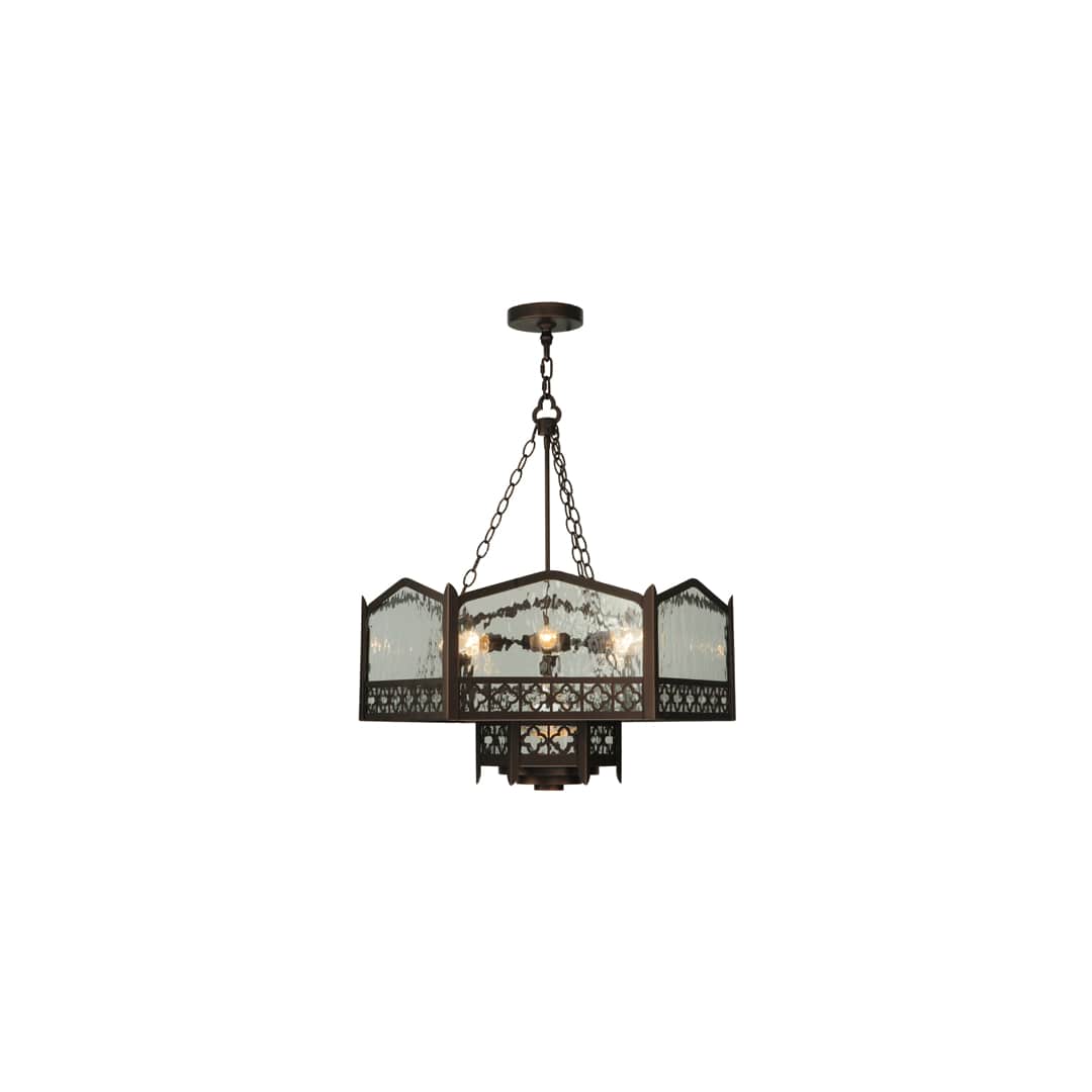 Church 6 Light 30" Wide Abstract Pendant