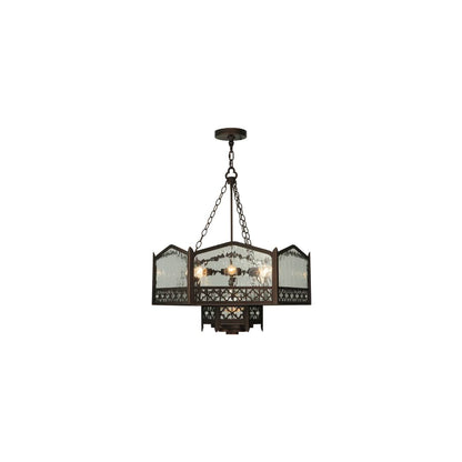 Church 6 Light 30" Wide Abstract Pendant