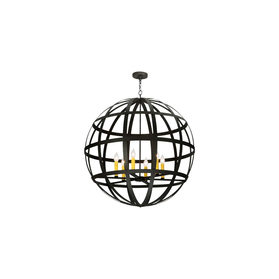 Atlas 6 Light 42" Wide Taper Candle Pendant