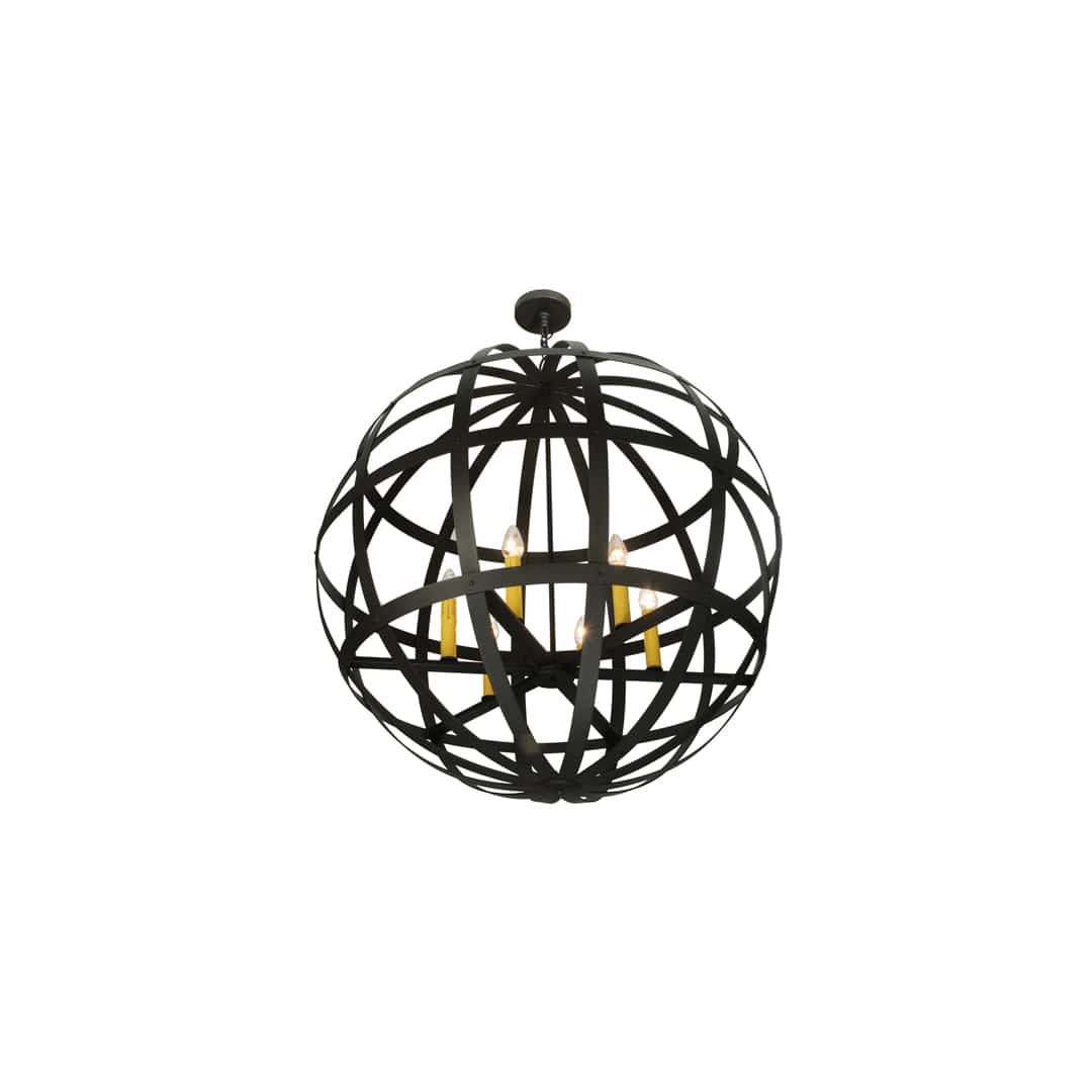 Atlas 6 Light 42" Wide Taper Candle Pendant