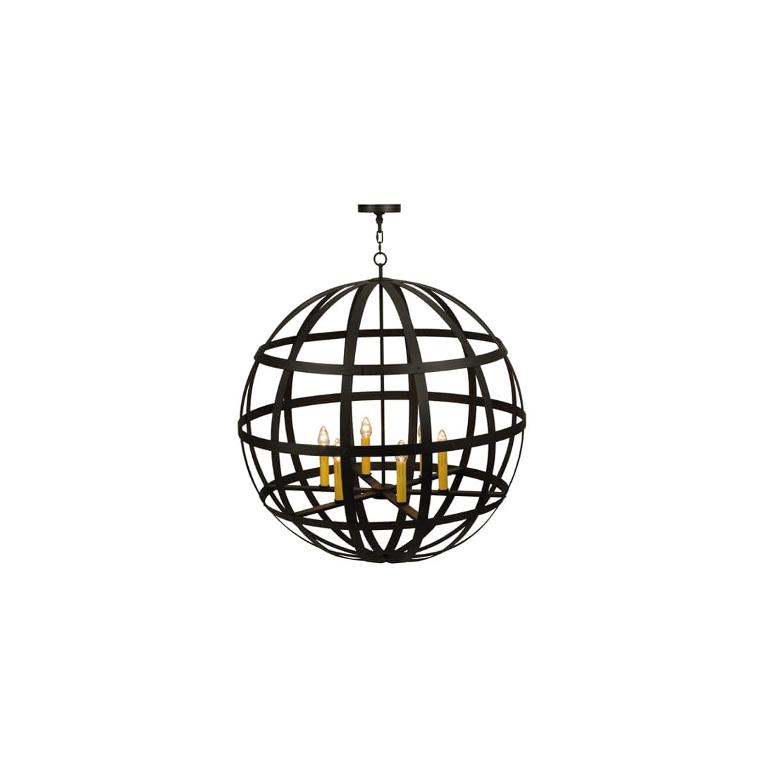 Atlas 6 Light 42" Wide Taper Candle Pendant