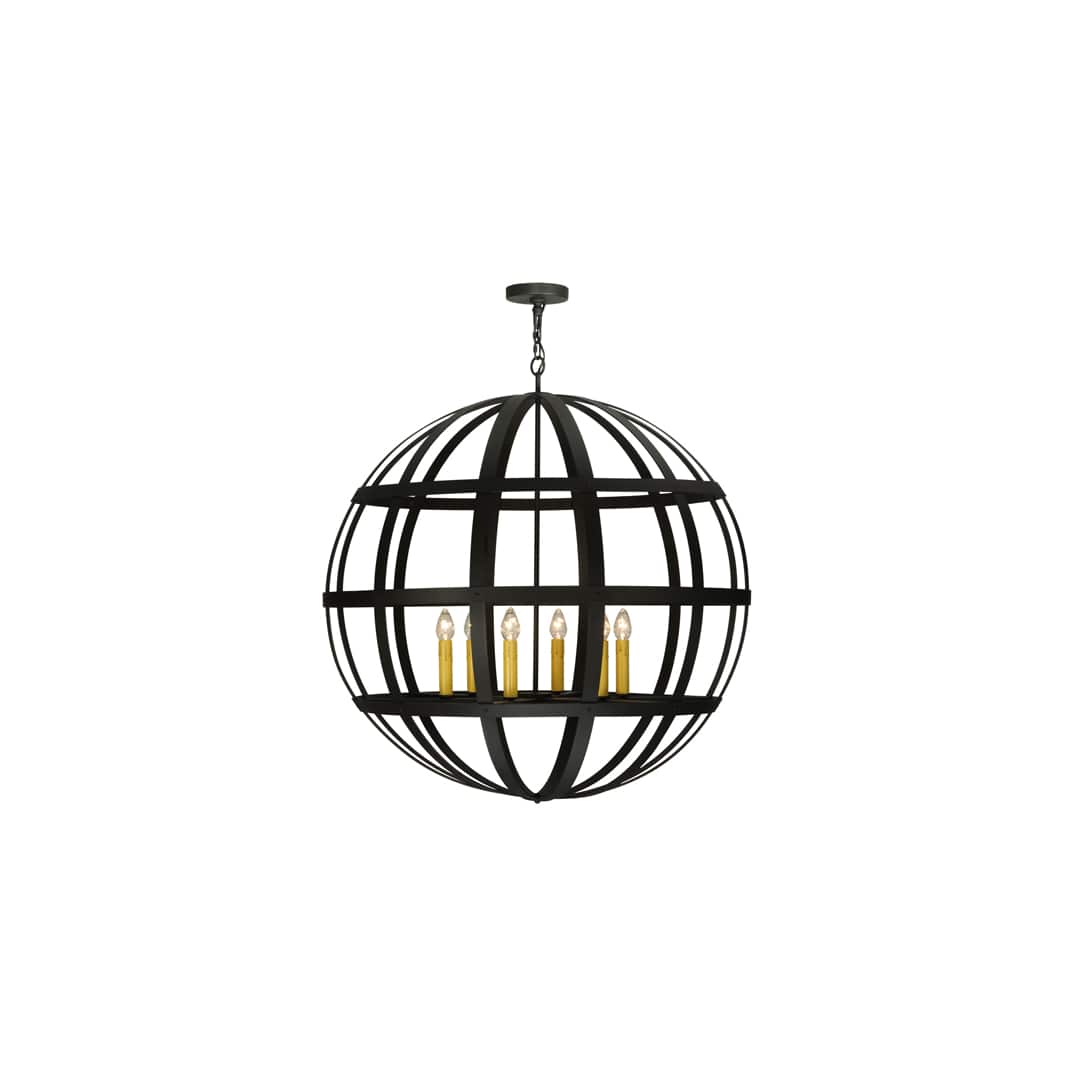 Atlas 6 Light 42" Wide Taper Candle Pendant