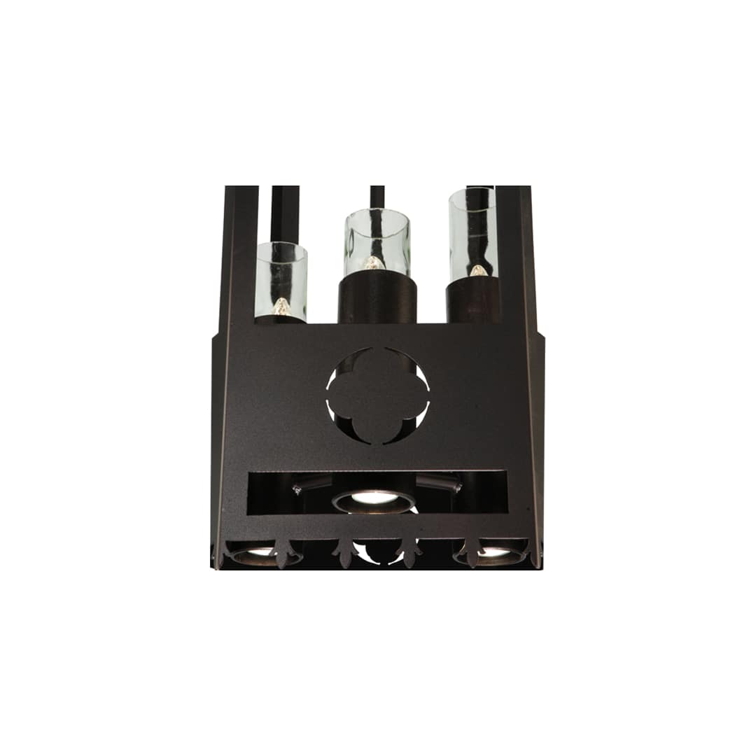 Woolf 3 Light 24" Wide Pillar Candle Pendant