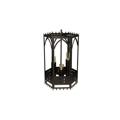 Woolf 3 Light 24" Wide Pillar Candle Pendant