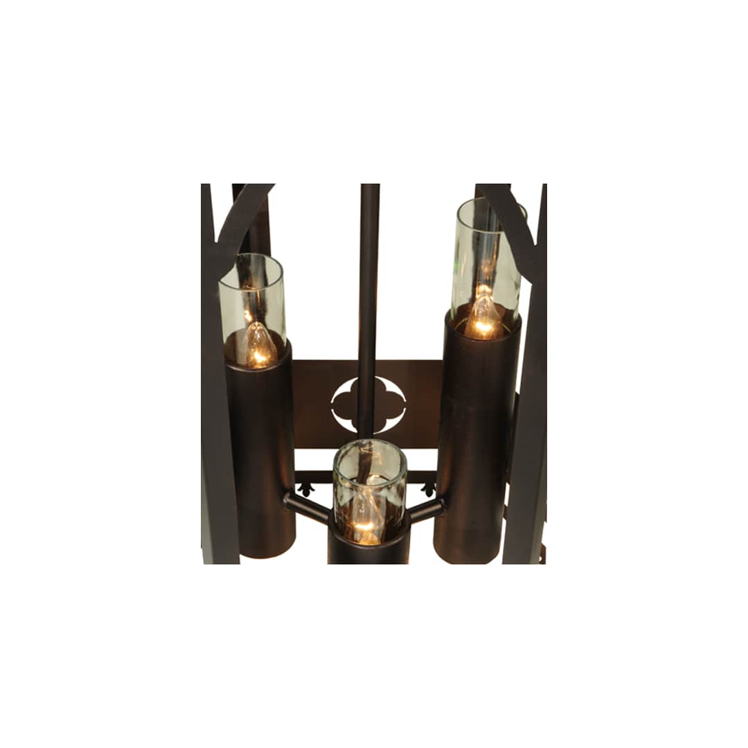 Woolf 3 Light 24" Wide Pillar Candle Pendant