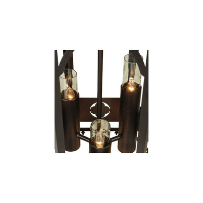 Woolf 3 Light 24" Wide Pillar Candle Pendant