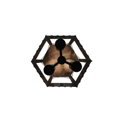 Woolf 3 Light 20" Wide Pillar Candle Pendant