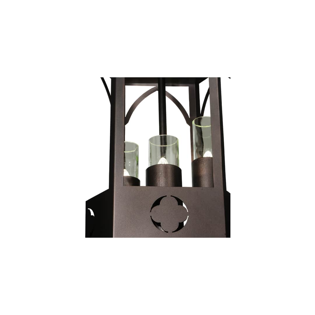 Woolf 3 Light 20" Wide Pillar Candle Pendant