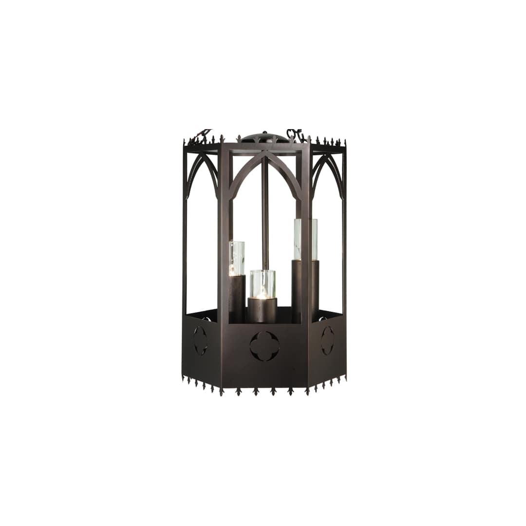 Woolf 3 Light 20" Wide Pillar Candle Pendant