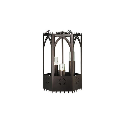 Woolf 3 Light 20" Wide Pillar Candle Pendant