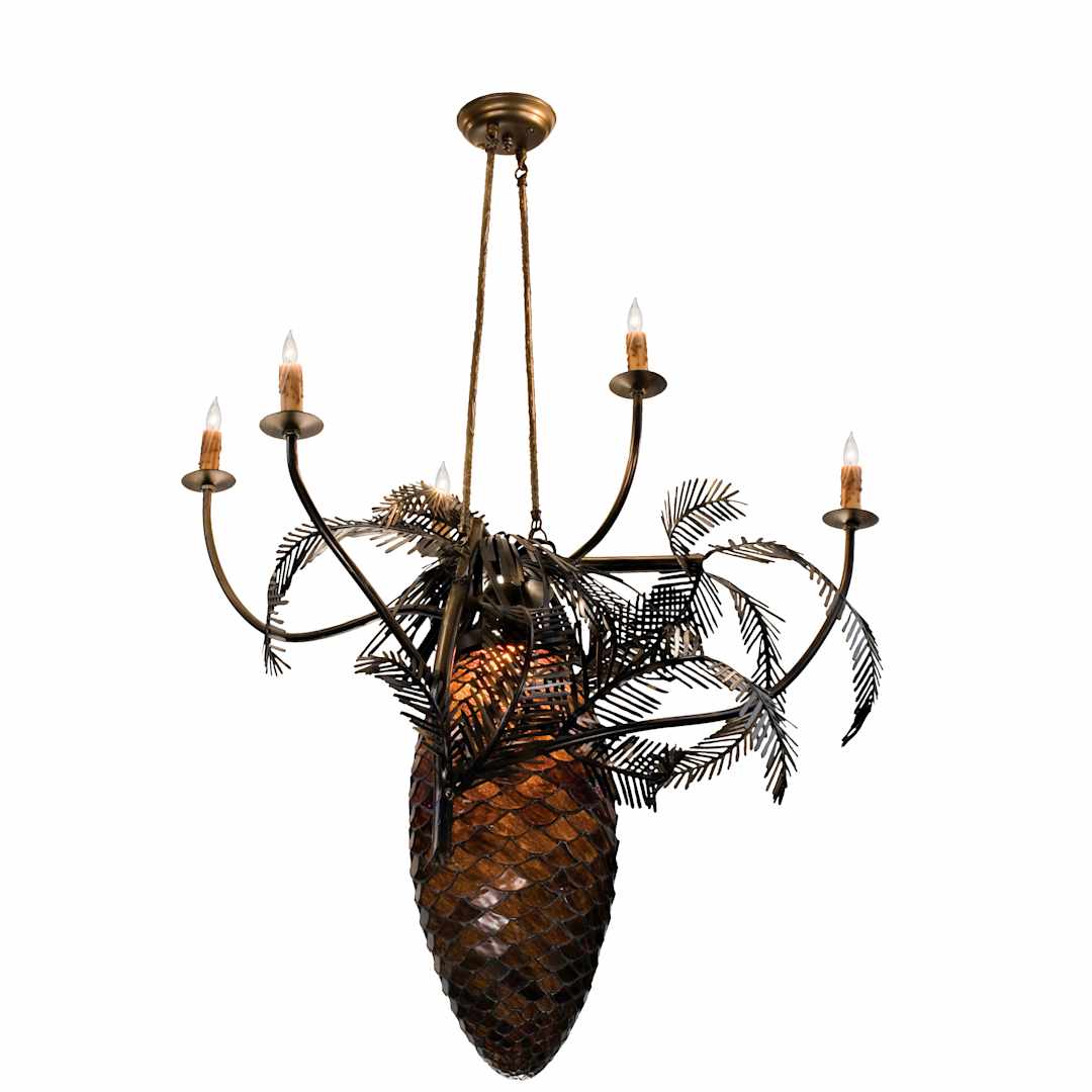 Pinecone 5 Light 29-1/2" Wide Chandelier