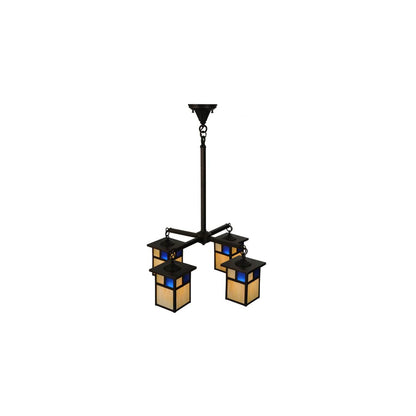 Hyde Park T Mission 4 Light 25" Wide Chandelier