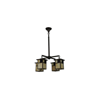 Hyde Park T Mission 4 Light 25" Wide Chandelier