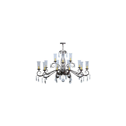 Windsor 14 Light 38" Wide Crystal Candle Style Chandelier - Custom Finish