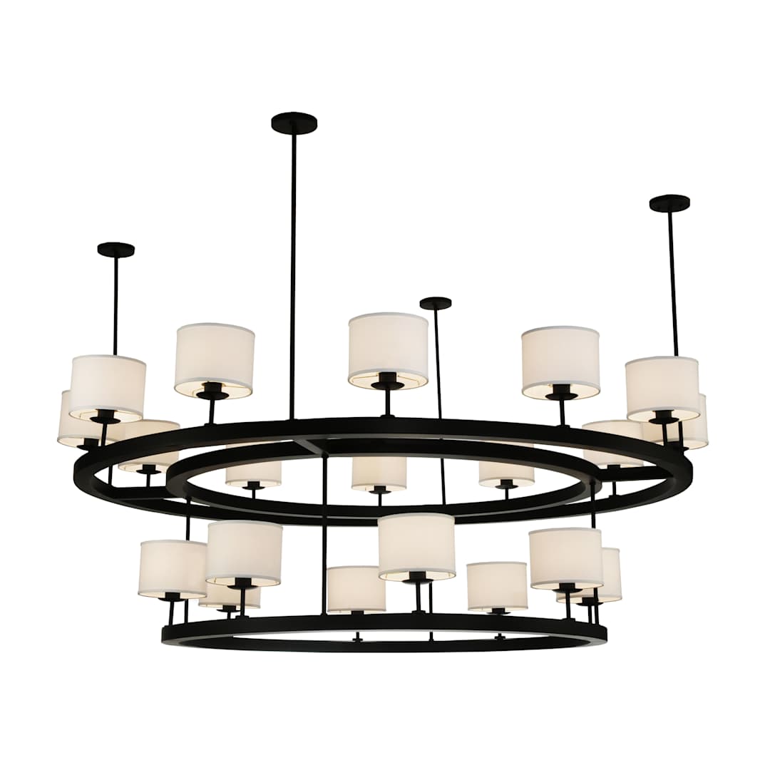 81" W Chestnut Hill 2 Tier Semi-Flushmount Ceiling Fixture
