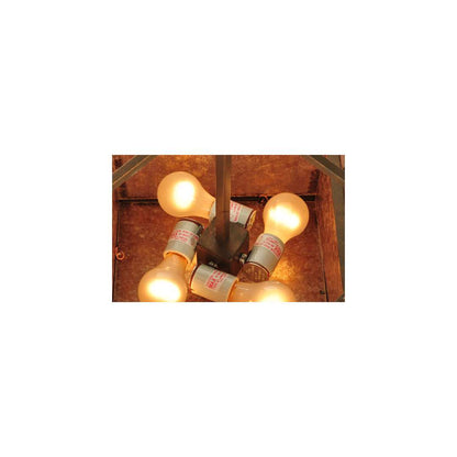 Quadrato Umador 4 Light 51" Wide Semi-Flush Square Ceiling Fixture - Gilded Tobacco Finish