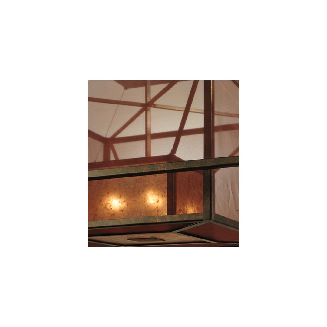 Quadrato Umador 4 Light 51" Wide Semi-Flush Square Ceiling Fixture - Gilded Tobacco Finish