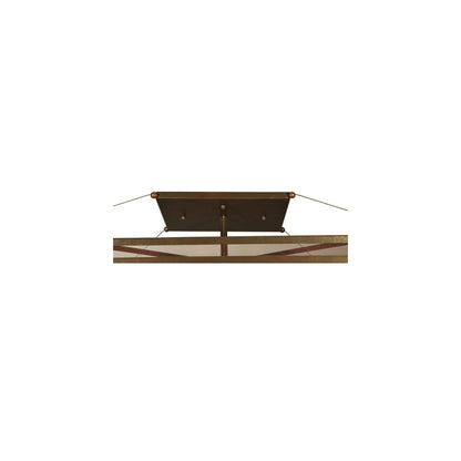 Quadrato Umador 4 Light 51" Wide Semi-Flush Square Ceiling Fixture - Gilded Tobacco Finish