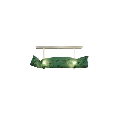 Metro Fusion 4 Light 38" Wide Semi-Flush Linear Ceiling Fixture